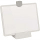 Tripp Lite Dry-Erase Whiteboard - 11.5" (1 ft) Width x 8.5" (0.7 ft) Height - White Surface - White, Gray Frame - Rectangle - Horizontal/Vertical - Desktop, Mount - TAA Compliance DMWP811VESAMW