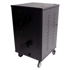 Datamation Systems Locking Storage and Charging Cart for Notebooks or Chromebooks - 2 Shelf - 4 Casters - 4" Caster Size - 26" Width x 21.5" Depth x 36" Height - For 24 Devices DS-SUBCOMPACT-24