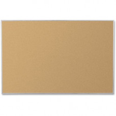 MooreCo Eco-friendly Corkboard - 48" Height x 72" Width - Cork Surface - Lightweight, Self-healing - Aluminum Frame - 1 Each - GREENGUARD, TAA Compliance E3019G