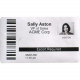 Hid Global EasyLobby 6918 Dymo Printers - Black and White Stock - 2 1/4" Width x 4" Length - Rectangle - Black, White - 300 / Roll - TAA Compliance EL-AT-6918