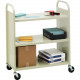 Bretford Duro F336 Book Cart - 3 Shelf - 4 Casters - 4" Caster Size - Steel, Aluminum - 36" Width x 18" Depth x 43" Height - Aluminum, Silver F336-AL