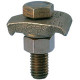 Panduit Ground Clamp - 1.3" Length x 1" Width - for Earthing - 10 - Bronze, Silicon Bronze - TAA Compliance GMS-1-X