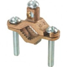 Panduit Ground Clamp - for Earthing - 50 - Bronze, Zinc-plated Steel GPC2-2-L