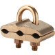 Panduit Ground Clamp - 3" Length x 1.6" Width - for Cable, Earthing - 10 - Bronze, Silicon Bronze - TAA Compliance GPC3250-38-X