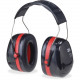 3m Peltor Optime 105 Twin Cup Earmuffs - Foldable, Comfortable, Lightweight, Low Linting - Noise, Noise Reduction Rating Protection - Stainless Steel Headband, Foam, Acrylonitrile Butadiene Styrene (ABS), Plastic - Black, Red - 1 Each - TAA Compliance H10