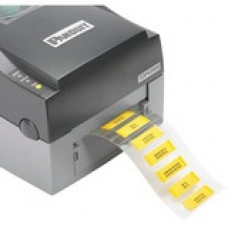 Panduit Wire & Cable Label - 11/32" Height x 1" Width x 21/64" Length - 3/16" Diameter - Thermal Transfer - Yellow - Polyolefin - 100 / Roll - 1 - TAA Compliance H100X034H2T-2