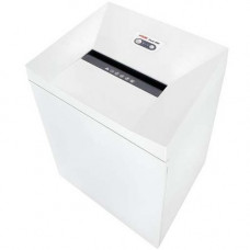 HSM Pure 630c Paper Shredder - Continuous Shredder - Cross Cut - 27 Per Pass - for shredding Paper - 0.188" x 1.125" Shred Size - P-4 - 17 ft/min - 11.80" Throat - 34.30 gal Wastebin Capacity - White HSM23634WG