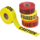 Panduit Caution Sign - 1 - CAUTION ELECTRIC LINE BURIED BELOW Print/Message - 6" Height - Polyethylene - Black, Red - TAA Compliance HTU6R-E