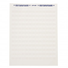Brady LAT-27-361-1 - Wire Marker, Laser Printable, Self Laminating, 47.63mm x 80.44mm, PET, Polyester, White LAT-27-361-1