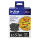 Brother Black Ink Cartridge Twin Pack (2 Pack of OEM# LC61BK) (2 x 450 Yield) - TAA Compliance LC612PKS