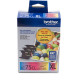 Brother High Yield C/M/Y Ink Cartridge Combo Pack (Includes 1 Each of OEM# LC75C, LC75M, LC75Y) (3 x 600 Yield) LC753PKS