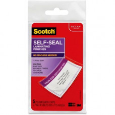 3m Scotch Self-Sealing Laminating Glossy Tag Pouches - Laminating Pouch/Sheet Size: 2.70" Width x 4.50" Length x 12.50 mil Thickness - Thick Gloss - for Luggage Tag, Lists, Photo, Coupon, Punch Card - Acid-free, Double Sided, Self-sealing, Photo