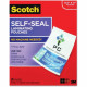 3m Scotch Self-Seal Laminating Pouches - Sheet Size Supported: Letter - Laminating Pouch/Sheet Size: 9" Width x 11.50" Length x 9.50 mil Thickness - Thick Gloss - for Document, Schedule, Presentation, Phone List, Certificate, Sign, Award, Calend