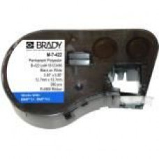Brady People ID BMP51/BMP53/BMP41 Label Maker Cartridge - Permanent Adhesive - 1/2" Width x 1/2" Length - Square - Thermal Transfer - White - Polyester - 280 Total Label(s) M-7-422