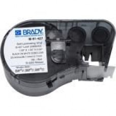 Brady BMP51/BMP53/BMP41 Label Maker Cartridge - 1" Width x 1 1/2" Length - Rectangle - Clear, White - Vinyl - 180 / Cartridge - 180 Total Label(s) - 1 Cartridge - TAA Compliance M-91-427