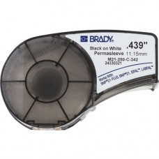 Brady People ID Label Cartridge for BMP21 Series, ID PAL, LabPal Printers, White - 7/16" Width x 84" Length - Rectangle - Thermal Transfer - White - Polyolefin M21250C342