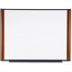 3m Melamine Dry Erase Board, Mahogany Finish Frame (48" x 36") M4836MY