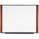 3m Melamine Dry Erase Board, Mahogany Finish Frame (48" x 36") M4836MY