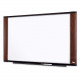 3m Melamine Dry Erase Board, Mahogany Finish Frame (72" x 48") M7248MY