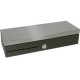 apg E3600 Flip Top - 6 Bill - 6 Coin - Stainless Steel - Black - 4" Height x 18.1" Width x 6.8" Depth - TAA Compliance MFS-468-BL460