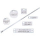 Panduit Pan-Steel Marking Tag - 0.38" Length x 1.72" Width - 1000 / Pack MMP172W38-M