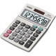 Casio MS-80S Desktop Calculator - 1 Line(s) - 8 Digits - LCD - Battery/Solar Powered - 1.3" x 4" x 5.4" - Silver - 1 Each MS-80S