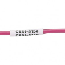 Panduit Wire & Cable Label - 1" Width x 3/4" Length - 5/32" Diameter - White - Vinyl - 1 - TAA Compliance N100X075CBC
