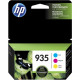 HP 935 Original Ink Cartridge - Cyan, Magenta, Yellow - Inkjet - High Yield - 400 Pages Yellow (Per Cartridge), 400 Pages Cyan (Per Cartridge), 400 Pages Magenta (Per Cartridge) - 3 / Pack - TAA Compliance N9H65FN#140