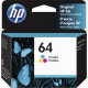 HP 64 Original Ink Cartridge - Tri-color - Inkjet - 165 Pages - 1 Each N9J89AN#140