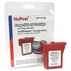 Nupost Non-OEM New Build Red Postage Meter Ink Cartridge (Alternative for Pitney Bowes 797-0, 797-M, 797-Q) (800 Yield) - TAA Compliance NPTK700