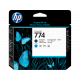 HP 774 Original Printhead - Matte Black, Matte Cyan - Inkjet - TAA Compliance P2W01A