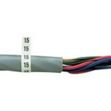 Panduit PCMB-2 Pre-Printed Wire Marker Book - 7/32" x 1 3/8" Length - Rectangle - Black, White - Vinyl - 1 / Pack - Perforated - TAA Compliance PCM-B2