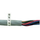 Panduit PCMB-5 Pre-Printed Marker Book - 7/32" x 1 3/8" Length - Rectangle - White, Black - Vinyl - Perforated - TAA Compliance PCM-B5