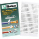 Panduit PCMB-10 - 1.38" Length x 0.22" Width - Rectangular - Vinyl - White, Black - TAA Compliance PCMB-10