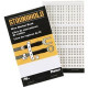 Panduit Pre-Printed Wire Marker Book - Rectangle - White, Black - Vinyl Cloth - 150 - TAA Compliance PCMB-11