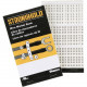 Panduit Pre-Printed Wire Marker Book - Rectangle - White, Black - Vinyl Cloth - 275 - TAA Compliance PCMB-15