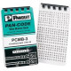 Panduit Wire & Cable Label - 1 3/8" Height x 7/32" Width - Rectangle - Black, White - Vinyl Cloth - 10 - TAA Compliance PCMB-3