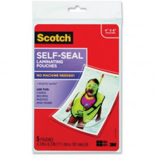 3m Scotch Self-sealing Photo Laminating Sheets - Laminating Pouch/Sheet Size: 4.30" Width x 6.30" Length x 9.50 mil Thickness - Thick Gloss - for Photo, Document, Lists, Card, Recipe, Artwork - Acid-free, Photo-safe, Double Sided, Self-sealing -