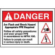 Panduit Warning Label - Permanent Adhesive - "DANGER ARC FLASH AND SHOCK HAZARD APPROPRIATE PPE REQUIRED FOLLOW ALL SAFETY PROCEDURES AND WEAR PROPER PPE IN ACCORDANCE TO NFPA 70E. FAILURE TO COMPLY CAN RESULT IN SERIOUS INJURY OR DEATH." - 5&qu