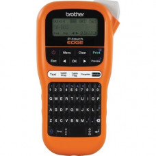 Brother PT-E110 Industrial Handheld Labeling Tool Kit - Tape - LCD Screen - Handheld - Compact, Lightweight, QWERTY, Wrist Strap - for Industry - TAA Compliance PTE110