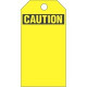Panduit Safety Tag - 5.75" Length x 3" Width - Rectangular - 25 / Pack - Vinyl - Yellow - TAA Compliance PVT-113-Q