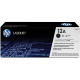 HP 12A (Q2612AG) Black Original LaserJet Toner Cartridge for US Government (2,000 Yield) - Design for the Environment (DfE), TAA Compliance Q2612AG