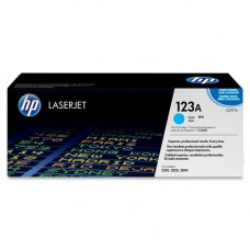 HP 123A (Q3971A) Cyan Original LaserJet Toner Cartridge - For Color LaserJet 2550 series printers - Design for the Environment (DfE) Compliance Q3971A