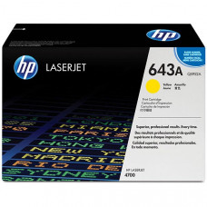 HP 643A (Q5952A) Yellow Original LaserJet Toner Cartridge (10000 Yield) - Design for the Environment (DfE), TAA Compliance Q5952A