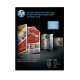 HP Laser Tri-fold Brochure Paper 150g, Glossy 40#, 97 Bright (8.5" x 11") (Two Sided) (150 Sheets/Pkg) - Design for the Environment (DfE), ENERGY STAR, TAA Compliance Q6612A