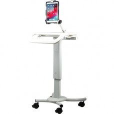 CTA Digital Rolling Workstation Cart - 4 Casters - 22" Width x 19" Depth x 52" Height - TAA Compliance QPAD-HRSW