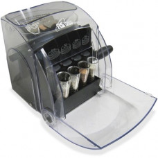 Royal Sovereign 1 row manual coin sorter can hold up to 200 coins at a time. Manual operation provides eco friendly usage - 400 Coin Capacity - Sorts 200 coins/min QS-1