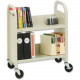 Bretford R227 Stand For Books - 2 Shelf - Round Handle - 4" Caster Size - Steel - 26" Width x 14" Depth x 33" Height - Putty Beige - GREENGUARD Compliance R227
