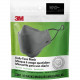 3m Daily Face Masks - Recommended for: Face, Indoor, Outdoor, Office, Transportation - Reusable, 2-ply, Lightweight, Breathable, Adjustable, Elastic Loop, Nose Clip, Comfortable, Washable - Cotton, Fabric - Gray - 10 / Pack - TAA Compliance RFM100-10