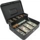 Royal Sovereign Tiered Tray Cash Box (RSCB-400) - 4 Bill - 5 Coin - 0 Media Slot - 2 Lock Position - Steel - 4" Height x 11.8" Width x 9.5" Depth RSCB-400